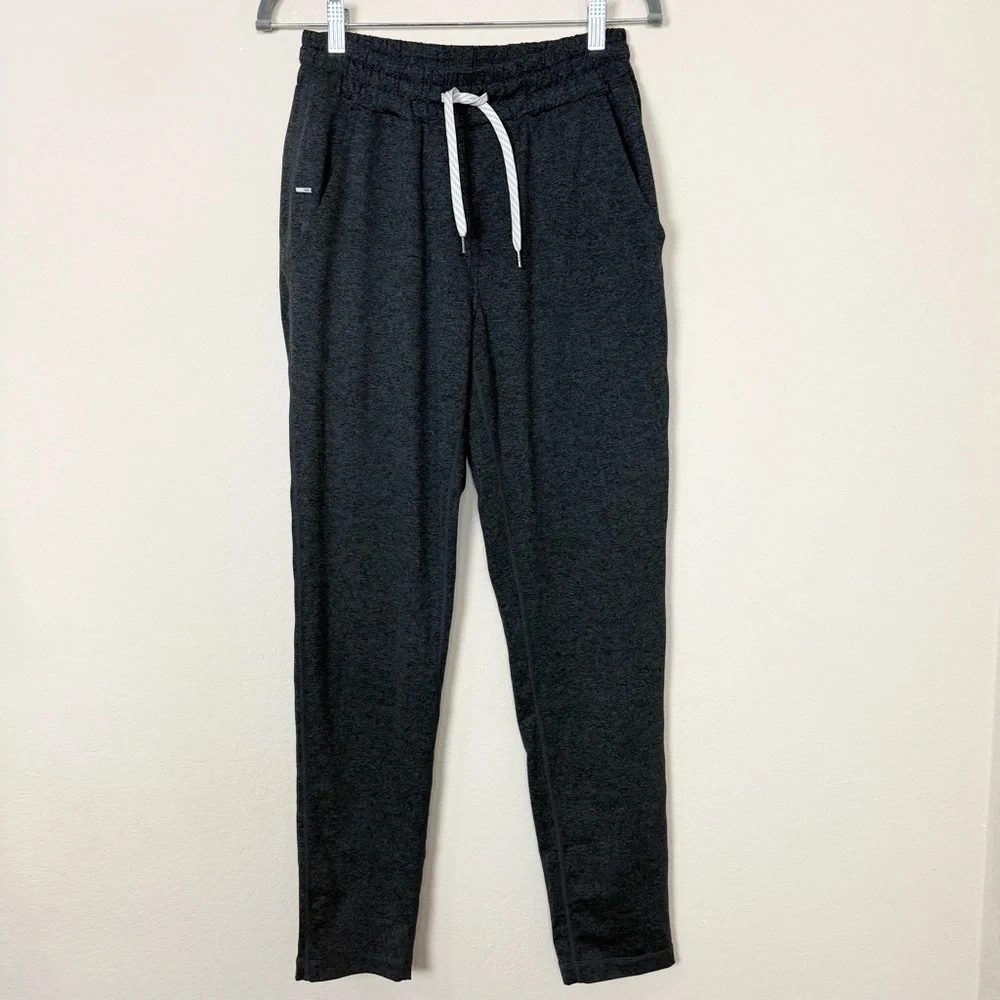 Vuori Ponto Performance Charcoal Heather Gray Tapered Leg Pant‎ Size Small